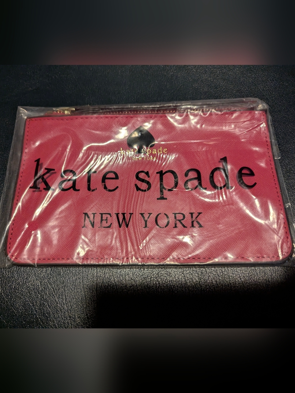 kate spade Pink Saffiano Wristlet Clutch with Strap - Picture 2 of 5